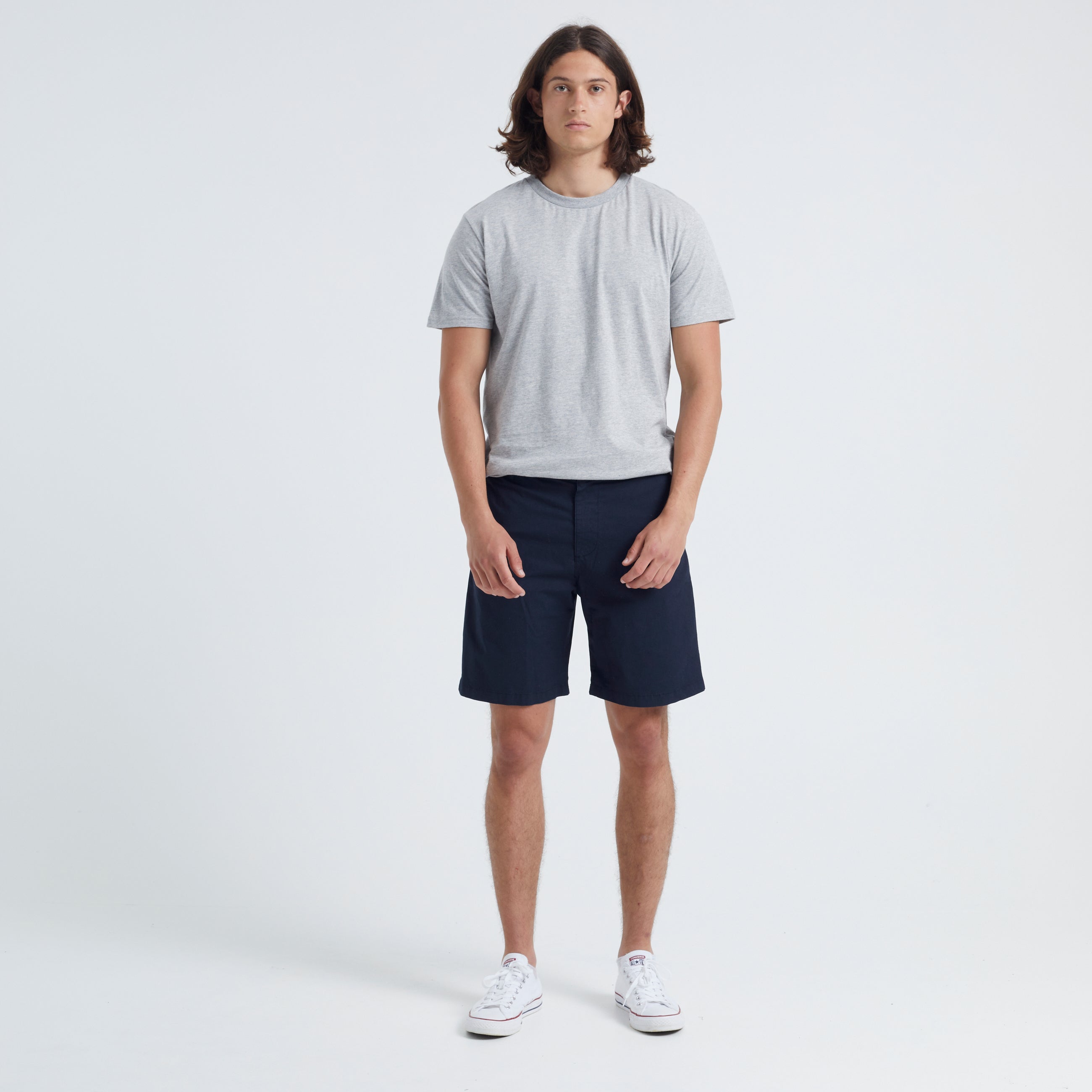 By Garment Makers Gideon Leichte Baumwollshorts Shorts 3096 Navy Blazer