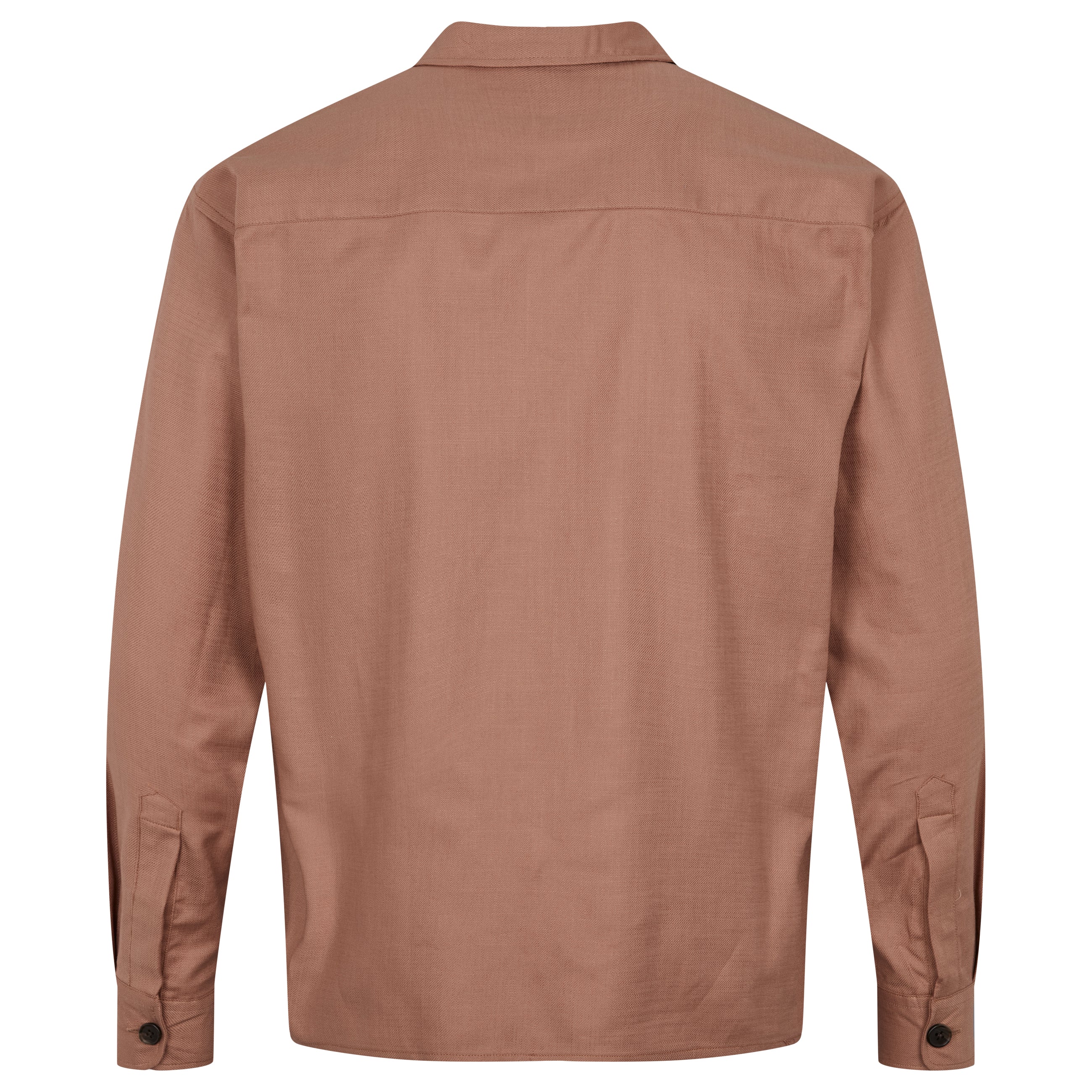 By Garment Makers Storm Einfarbiges Überhemd GOTS Hemd  LS 1530 Haselnuss