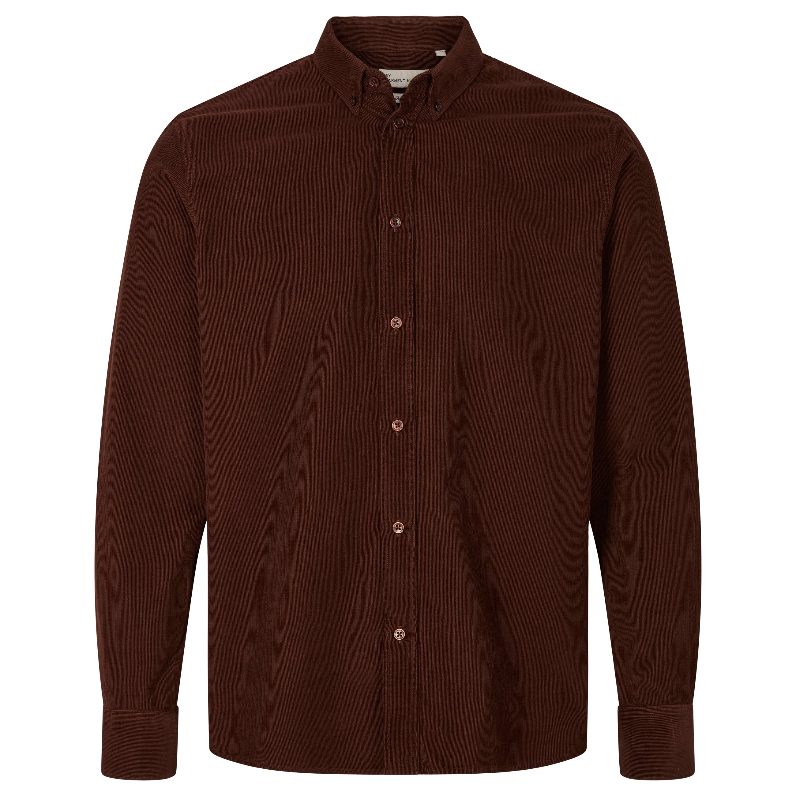 By Garment Makers Vincent Corduroy Shirt GOTS Shirt LS 1258 Beaver